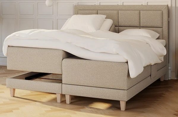 Aura elevationsseng i farven sand